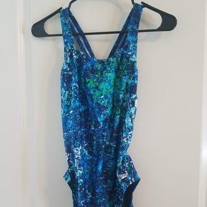 Underwater Print One-Piece by Speedo
